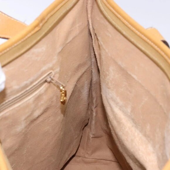 GUCCI Micro GG Supreme Tote Bag PVC Beige Gold Auth ki5973 - Picture 12 of 16